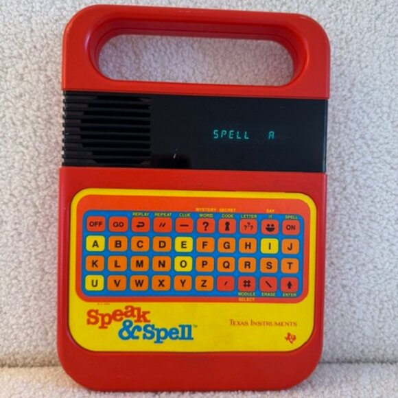 Vintage (1978 to 1980) Texas Instruments Speak & Spell Electronic Learning Toy - Picture 2 of 9